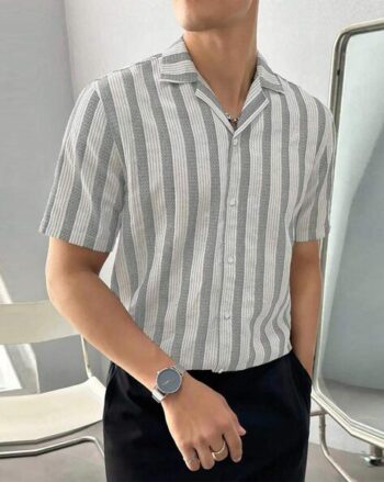 Men Stripes Regular Fit Shirt