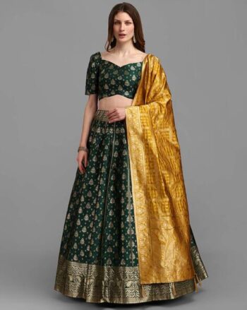Embellished Lehenga Choli Set with Dupatta