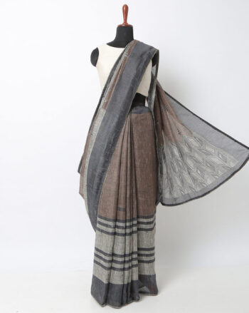 Art Silk Saree with Woven Stripes