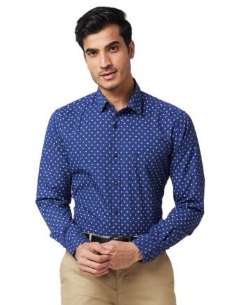 Micro-Print Slim-Fit Shirt