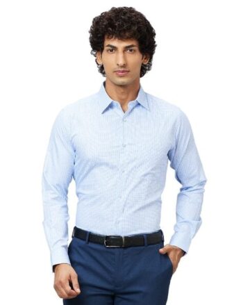 Self-design Slim Fit Shirt