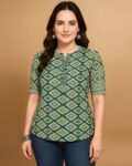 Women Printed Round-Neck Tunic