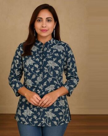 Women Floral Print Straight Tunic