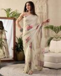 Women Floral Print Saree with Blouse Piece