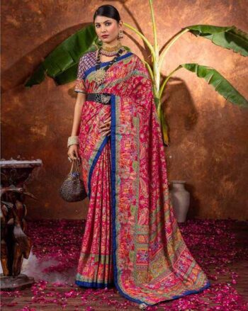 Kalamkari Print Saree