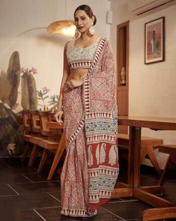 Women Printed Cotton Saree