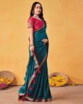 Women Embellished Saree with Tassels