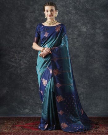 Women Saree with Woven Motifs