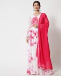 Tie & Dye Lehenga Choli Set with Dupatta