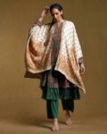Shrug with Paisley Woven Motifs