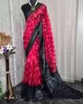 Women Geometric Pattern Saree with Contrast Border