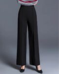 Women Relaxed Fit Pants with Elasticated Waist