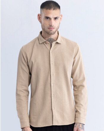 Spread Collar Shirt with Full Sleeves