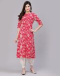 Floral Print A-Line Kurta