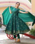 Women Printed Anarkali Kurta Set