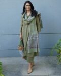 Women Striped Straight Kurta Suit Set