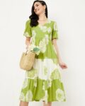 Women Floral Print Fit & Flare Dress