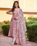 Women Floral Print Anarkali Kurta Set