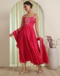 Women Sleeveless Anarkali Kurta Set