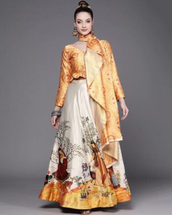 Women Printed Lehenga Choli Set