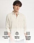 Men Striped Slim Fit Shirt