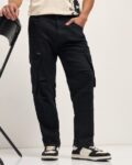 Men Straight Jeans with 5-Pocket Styling