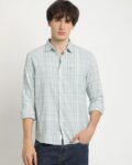Checked Slim Fit Shirt with Patch Pocket