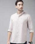 Men Striped Slim Fit Linen Shirt