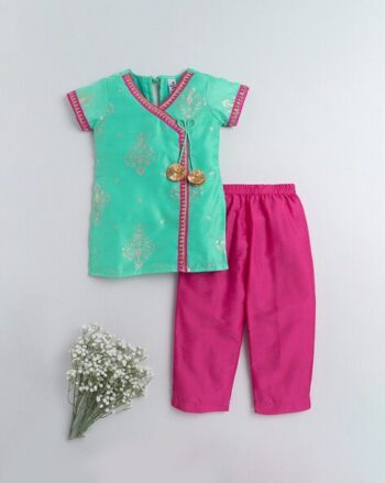 Printed Straight Kurta with Pants Set