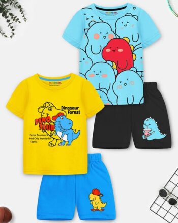 Boys Graphic Shorts and T-Shirt Set