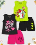 Girls Graphic T-Shirt & Shorts Set