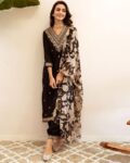 Woman Embroidery Straight Kurta Set