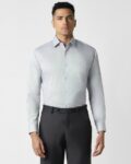 Men Patterned Regular Fit Shirt with Patch Pocket