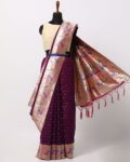 Woven Saree with Tasselled Pallu