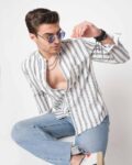 Men Striped Slim Fit Shirt with Full Sleeves