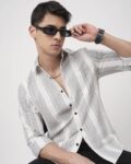 Men Stripes Slim Fit Shirt