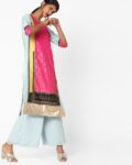 Printed Round-Neck Straight Kurta