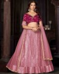 Women Embroidered Lehenga Choli Set with Dupatta