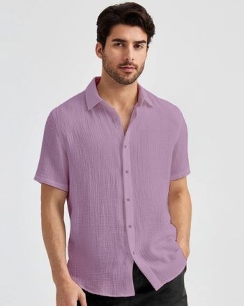 Men Textured Regular Fit Shirt