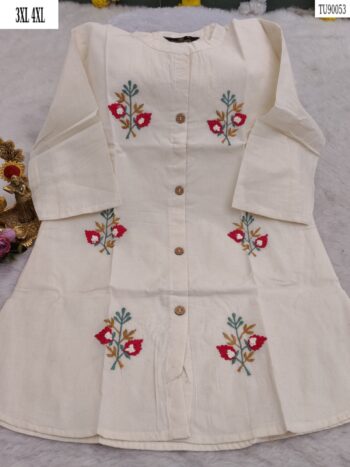 ArasiVogue | Handwork Khadi Cotton Tunic 🌿 Fabric: Khadi Cotton top