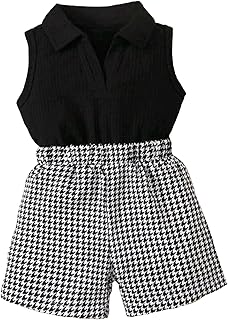 Baby Girls Solid Cotton Spandex Sleeveless Angel Fancy Top & Shorts (H_E_458664)