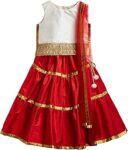 Girl's Polyester Readymade Lehenga Choli