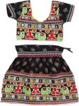 by Arshia Fashions Cotton Readymade Lehenga Choli Radha Dress for Baby Girls (GRB00607B_24_Black_5-6 Years)