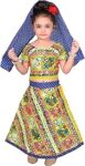 Girls Cotton Radha Dress Lehenga-Choli with Dupatta Set D8